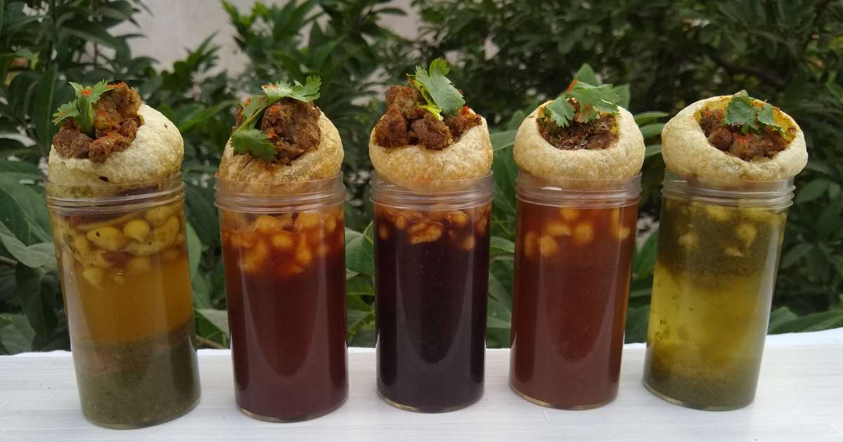 homemade pani puri recipe, homemade golgappa recipe, easy street food at home, Imli water,