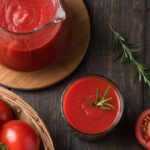 tomato puree recipe for preserving tomatoes, tomato puree, homemade tomato puree for long-term storage, preserve tomatoes with tomato puree,